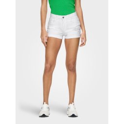 JDY Farmer rövidnadrág Blume 15293951 Fehér Tight Fit