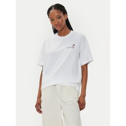 Converse Póló W Beach Scenentee 10026378-A01 Fehér Regular Fit