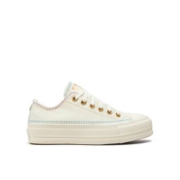 Converse Tornacipő Chuck Taylor All Star Lift Platform Crafted Stitching A08732C Bézs