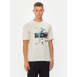 Jack&Jones Póló Jjclarc 12247768 Bézs Relaxed Fit