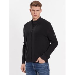 Calvin Klein Jeans Kardigán J30J323814 Fekete Regular Fit