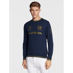 La Martina Sweater UMS304 YW025 Sötétkék Regular Fit