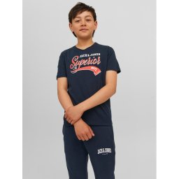 Jack&Jones Junior Póló 12237367 Sötétkék Regular Fit