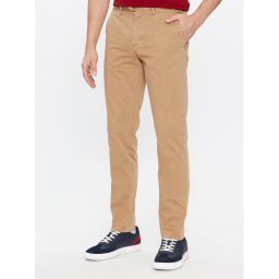 Tommy Hilfiger Szövet nadrág Hampton MW0MW32568 Bézs Slim Fit