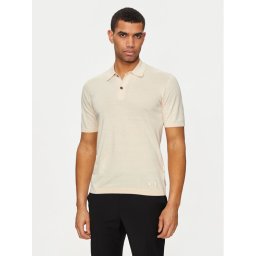 Calvin Klein Pólóing K10K113053 Bézs Regular Fit