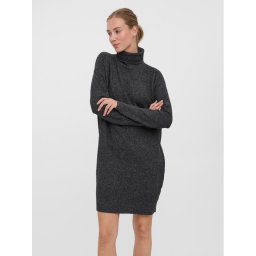 Vero Moda Kötött ruha 10199744 Fekete Regular Fit