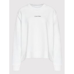 Calvin Klein Curve Pulóver Inclusive Micro Logo K20K204897 Fehér Regular Fit