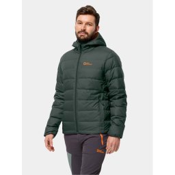 Jack Wolfskin Pehelykabát Ather Down Hoody 1207671 Khaki Regular Fit