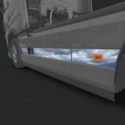 Volvo inox oldalspoiler dísz párban 2021-