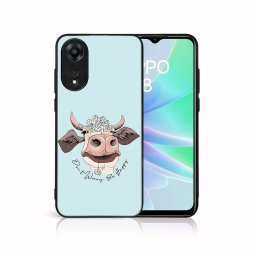 PROTEMIO MY ART Védőhuzat Oppo A78 HAPPY COW (181) számára