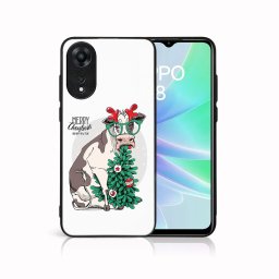 PROTEMIO MY ART Karácsonyi kivitelű borító Oppo A78 VIDÁM CHRISTMAS (074)