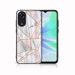 PROTEMIO MY ART Védőburkolat a Oppo-hoz A78 PINK MARBLE (143)