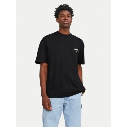 Jack&Jones Póló Santorini 12251776 Fekete Wide Fit