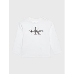 Calvin Klein Jeans Blúz Monogram IN0IN00005 Fehér Regular Fit
