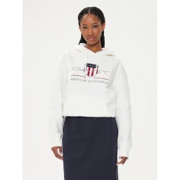 Gant Pulóver Archive Shield 4204567 Ekru Relaxed Fit