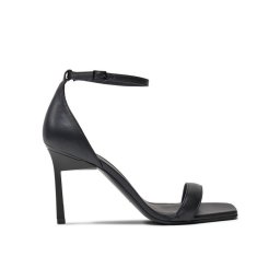 Calvin Klein Szandál Heel Sandal 90 Pearl Lth HW0HW02066 Fekete