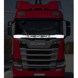 Scania S / R inox dísz a szélvédő aljára TELI