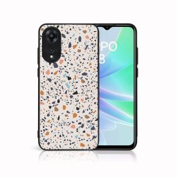 PROTEMIO MY ART Védőburkolat a Oppo-hoz A78 BEIGE TERRAZZO (162)