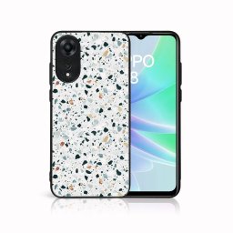 PROTEMIO MY ART Védőburkolat: Oppo A78 GREY TERRAZZO (163)