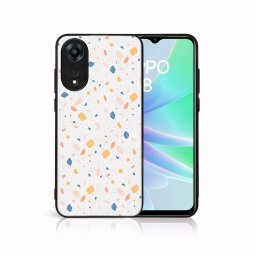 PROTEMIO MY ART Védőburkolat a Oppo-hoz A78 ORANGE TERRAZZO (165)