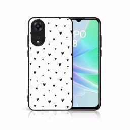 PROTEMIO MY ART Védőburkolat a Oppo-hoz A78 BLACK HEARTS (167)