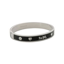 Coach Karkötő Enamel Horse & Carriage Hinged Bangle Bracelet 37479035RHO003 Ezüst