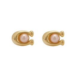 Coach Fülbevaló Pearl Signature C Stud Earrings 37341922GLD651 Arany