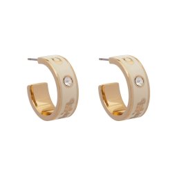 Coach Fülbevaló Enamel Horse & Carriage Hoop Earrings 37479036GLD100 Arany