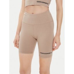 Converse Sport rövidnadrág W Wordmark Bike Short 10024539-A10 Bézs Skinny Fit