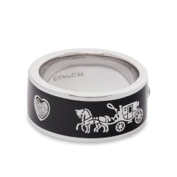 Coach Gyűrű Enamel Horse & Carriage Band Ring 37479034RHO003 Ezüst