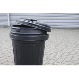 Voerton tároló vödör fedéllel fekete 70 liter