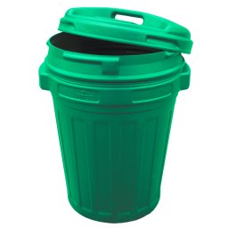 Voerton tároló vödör fedéllel zöld 70 liter