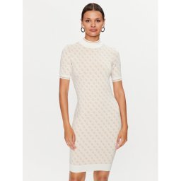 Guess Kötött ruha W3YK39 Z37K0 Bézs Bodycon Fit