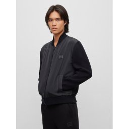 Hugo Bomber dzseki Sombo 50492821 Fekete Relaxed Fit