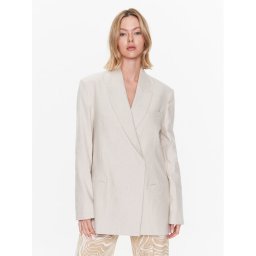 Calvin Klein Zakó Linen Tailored K20K205225 Bézs Relaxed Fit