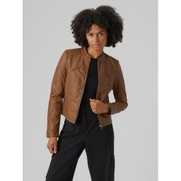 Vero Moda Műbőr dzseki Favodona 10288555 Barna Regular Fit