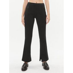 Weekend Max Mara Szövet nadrág Goya 2357860433 Fekete Straight Fit