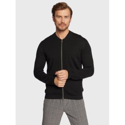 Marc O'Polo Kardigán 228 5092 61138 Fekete Regular Fit