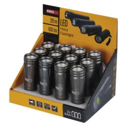 EMOS COB LED zseblámpa 3W 100lm 3xAAA 12db, box