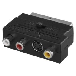 EMOS Átalakító scart 3cinch+svhs