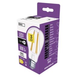 3 + 1 ingyen – LED izzó Filament A60 / E27 / 5,9 W (60 W) / 806 lm / természetes fehér