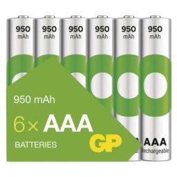 GP ReCyko NiMH Akkumulátor HR03 (AAA) 950mAh 6db