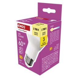 LED izzó Classic R63 / E27 / 7 W (60 W) / 806 lm / Meleg fehér