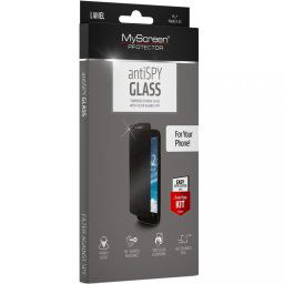 Apple iPhone 13 / 13 Pro / 14 / 16e, Kijelzővédő fólia, ütésálló fólia (az íves részre NEM hajlik rá!), Tempered Glass (edzett üveg), MyScreen Protector, Antispy Glass, Clear