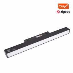 MAXLIGHT Track Magnetic 48V-os sínrendszeres lámpa, 12W, CCT, 634 lm, 30 cm, fekete, ZIGBEE