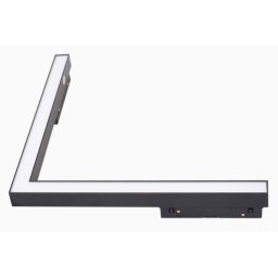 MAXLIGHT Track Magnetic 48V-os sínrendszeres sarok lámpa, 18W, 3000K, 1111 lm, 30x30 cm, fekete