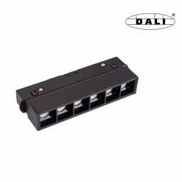 MAXLIGHT Track Magnetic 48V-os sínrendszeres lámpa, 6W, 3000K, 340 lm, 11.5 cm, fekete, DALI