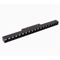 MAXLIGHT Track Magnetic 48V-os sínrendszeres lámpa, 18W, 3000K, 1049 lm, 35 cm, fekete