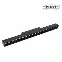 MAXLIGHT Track Magnetic 48V-os sínrendszeres lámpa, 18W, 3000K, 1049 lm, 35 cm, fekete, DALI