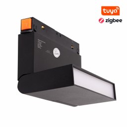 MAXLIGHT Track Magnetic 48V-os sínrendszeres lámpa, állítható, 6W, CCT, 323 lm, 12 cm, fekete, ZIGBEE